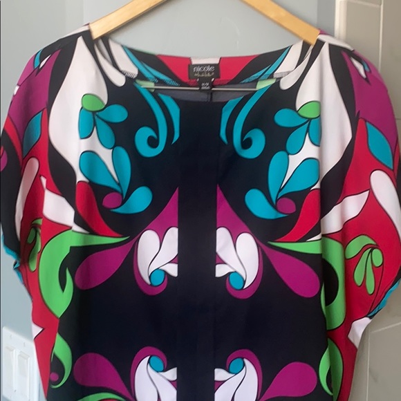 NICOLE BY NICOLE MILLER blouse top shirt size M - Picture 3 of 6